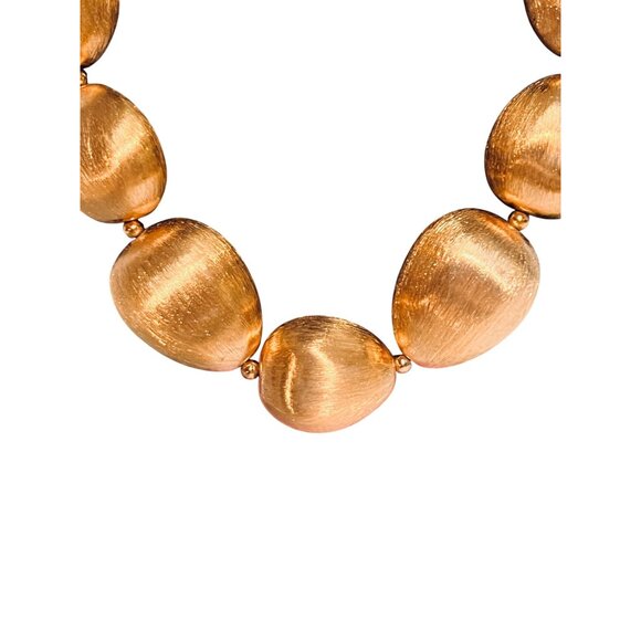 Bronzo Italia Graduated Satin Nugget Necklace (6289) - Picture 4 of 8